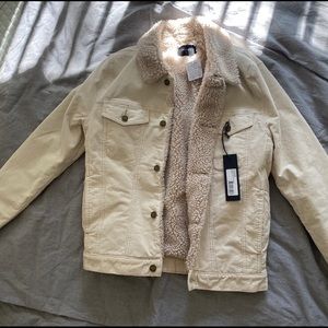 Shearling Trucker Corduroy Jacket Free People